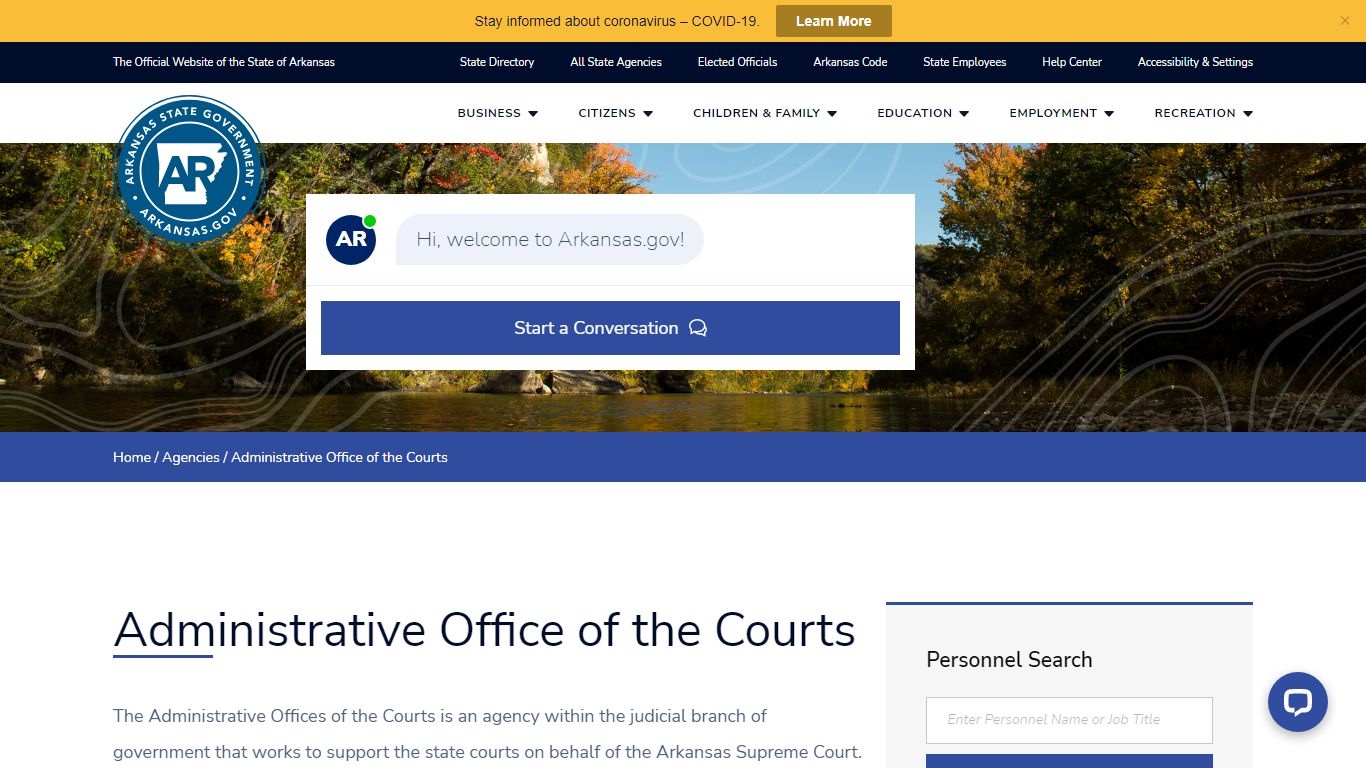 Administrative Office of the Courts | Arkansas.gov